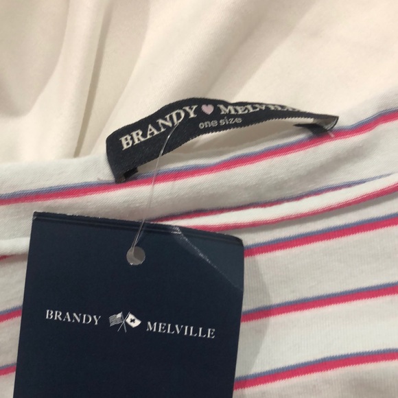 BRANDY MELVILLE STRIPED TEE💗 - Picture 2 of 2